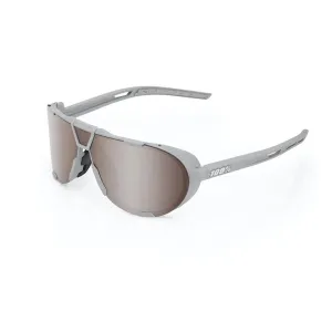 100% Westcraft - Soft Tact Cool Grey - HiPer Crimson Lens
