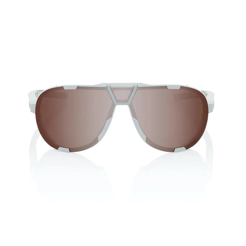 100% Westcraft - Soft Tact Cool Grey - HiPer Crimson Lens