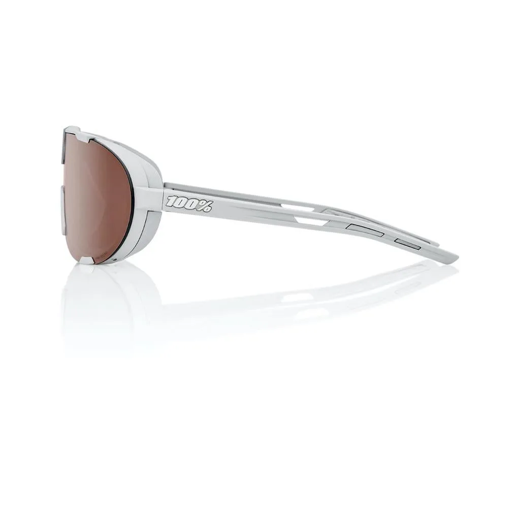 100% Westcraft - Soft Tact Cool Grey - HiPer Crimson Lens