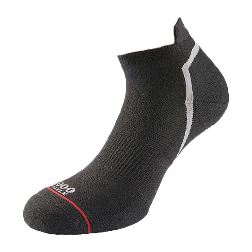 1000 Mile Activ Socklet Single Layer Black