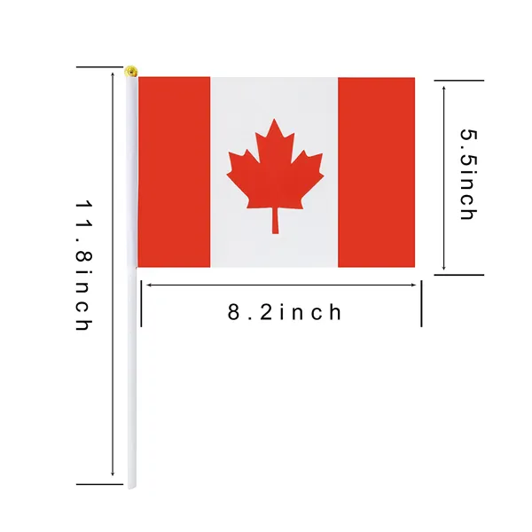 12 Pieces, 24 Pieces, or 36 Pieces Hand-Held Canada Flags