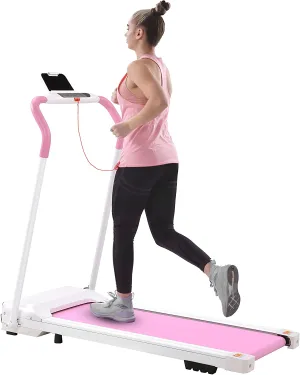 2 in 1 Folding Treadmill, Smart Walking Running Machine