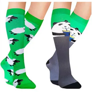 2-Pairs Animal Print Compression Stockings 20-25mmHG for Man and Woman | ACTINPUT