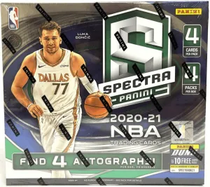 2020-21 Panini Spectra Basketball Hobby Trading Cards