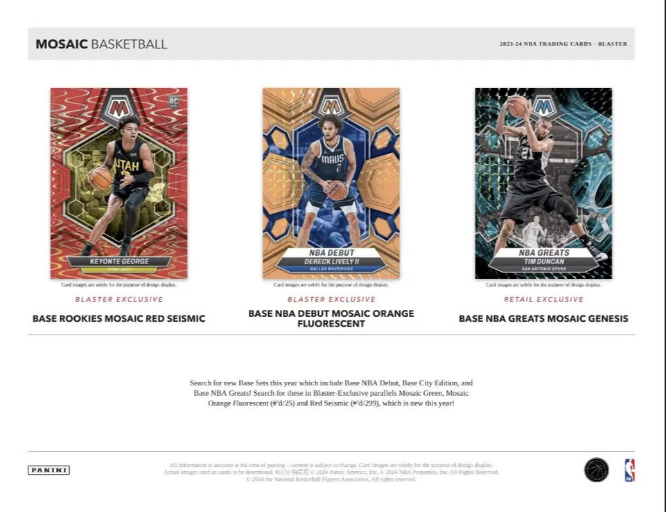 2023-24 Panini Mosaic Basketball Blaster Box
