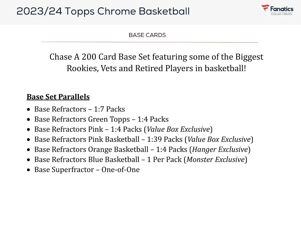 2023-24 Topps Chrome Basketball Blaster Box