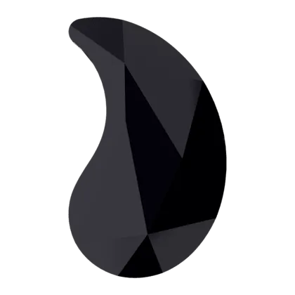 2365 Swarovski Flatback No Hotfix, Paisley Y