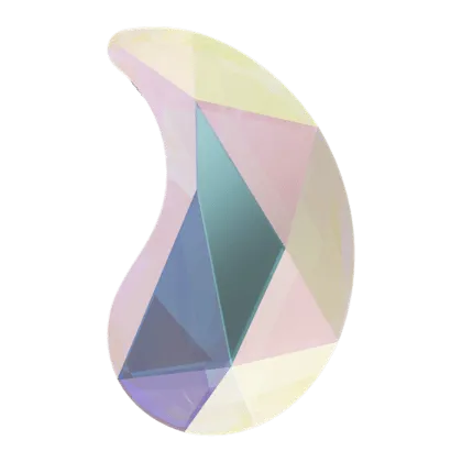 2365 Swarovski Flatback No Hotfix, Paisley Y