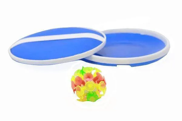 2pc Catching Disc and Suction Ball Game Set (Assorted)