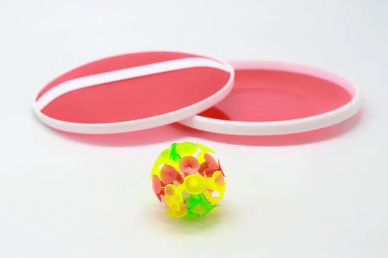 2pc Catching Disc and Suction Ball Game Set (Assorted)