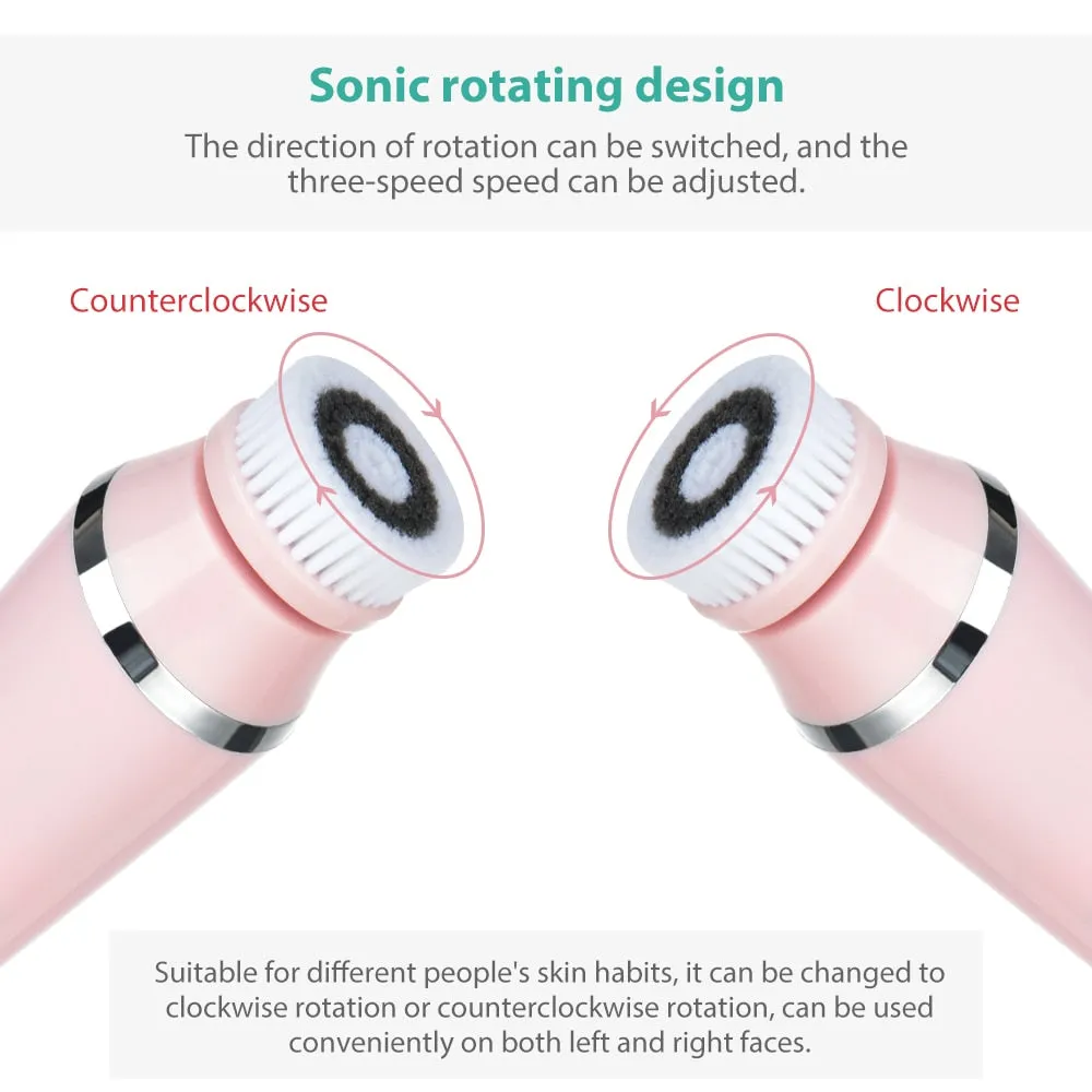 4 in 1 Waterproof Facial Cleansing Brush