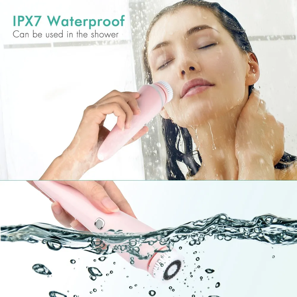 4 in 1 Waterproof Facial Cleansing Brush