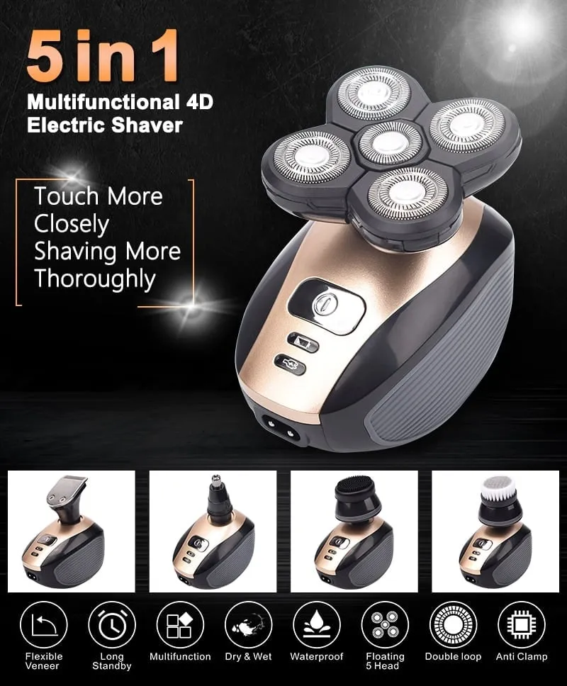 5 In 1 Multifunctional 4D Electric Shaver (Christmas Sale- 49% OFF)
