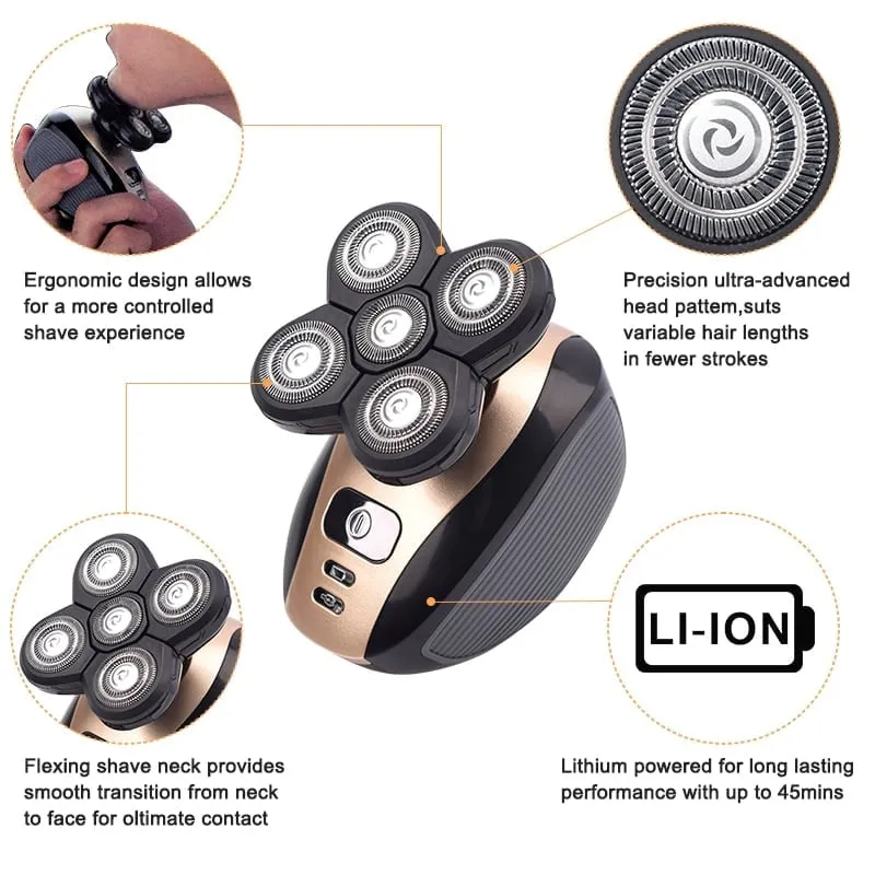 5 In 1 Multifunctional 4D Electric Shaver (Christmas Sale- 49% OFF)