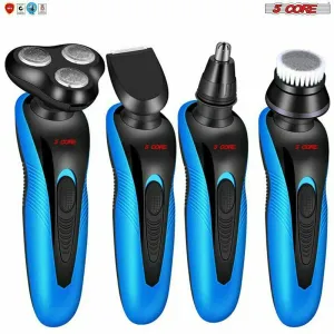 5Core 4 IN 1 6D Men Waterproof Rotary Shaver Rechargeable Cordless Beard Trimmer