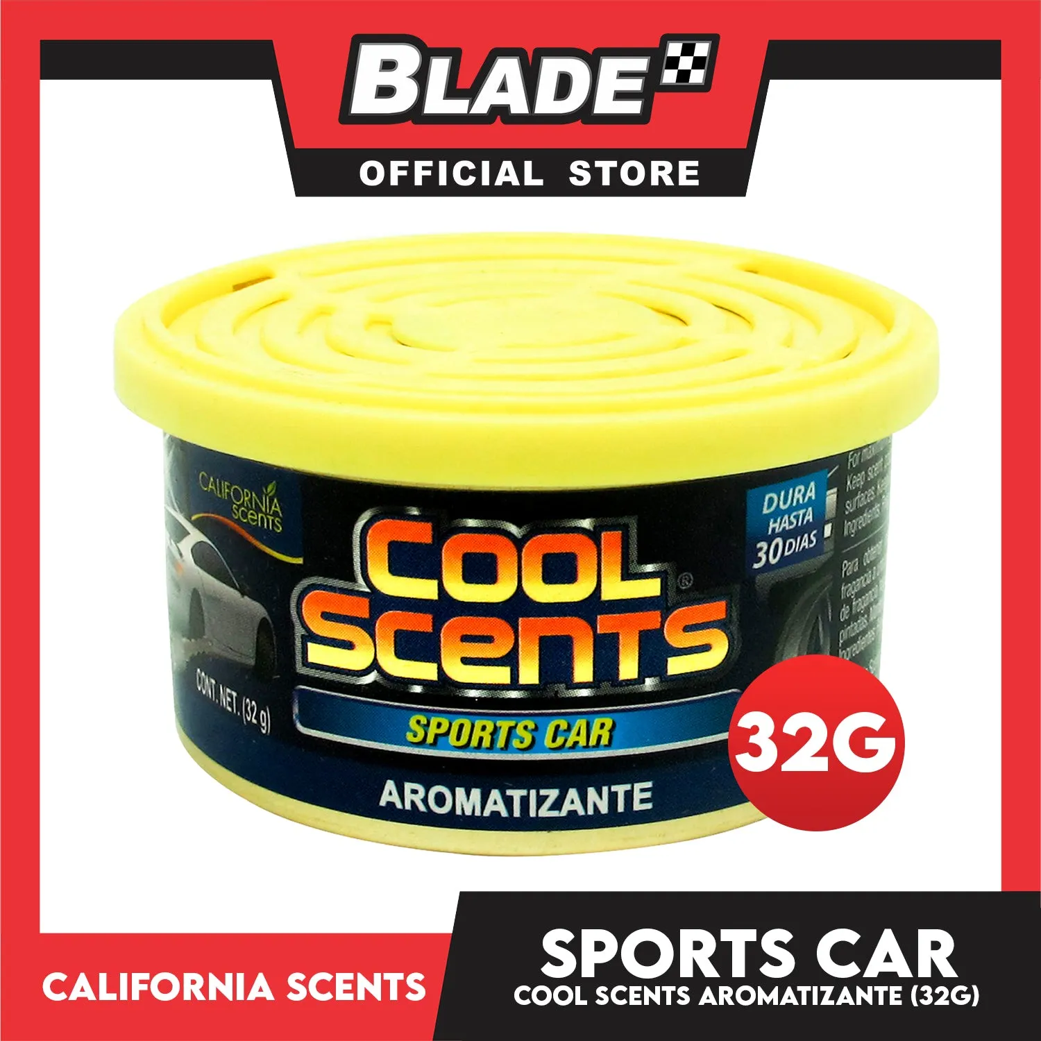 6pcs California Scents Cool Scent CLS-0222 32g (Sports Car)