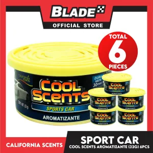6pcs California Scents Cool Scent CLS-0222 32g (Sports Car)