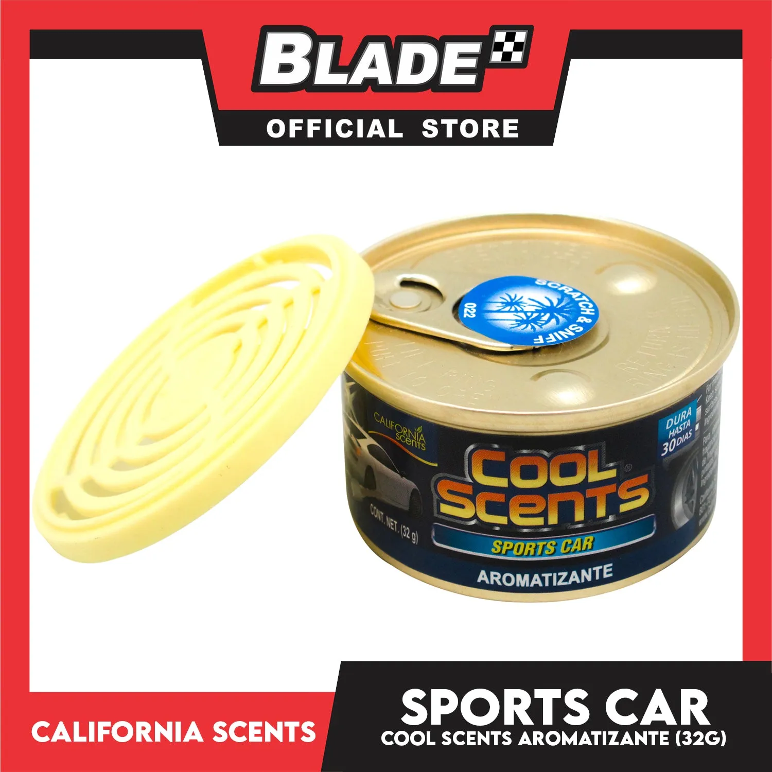 6pcs California Scents Cool Scent CLS-0222 32g (Sports Car)