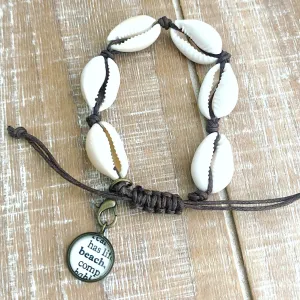 Add A Charm Shell Cord Slide Bracelet