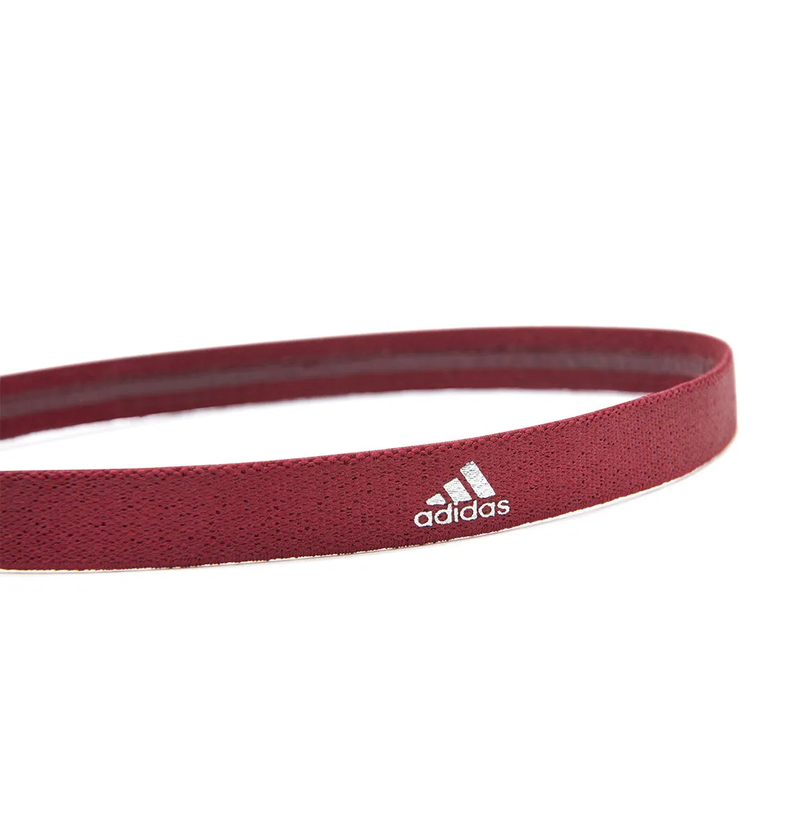 adidas Sports Hair Bands - Metallic Grey/Blue/Burgundy (3 Pack)