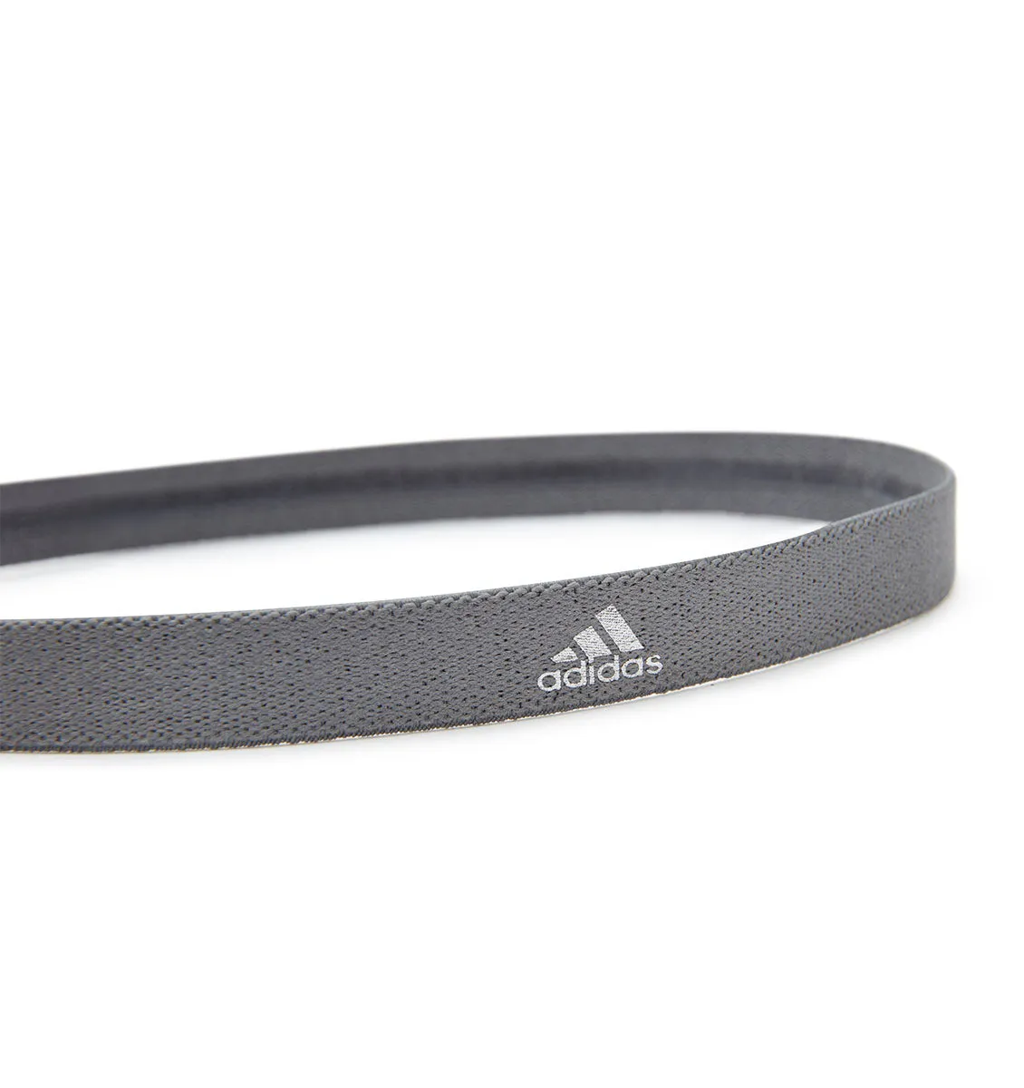 adidas Sports Hair Bands - Metallic Grey/Blue/Burgundy (3 Pack)