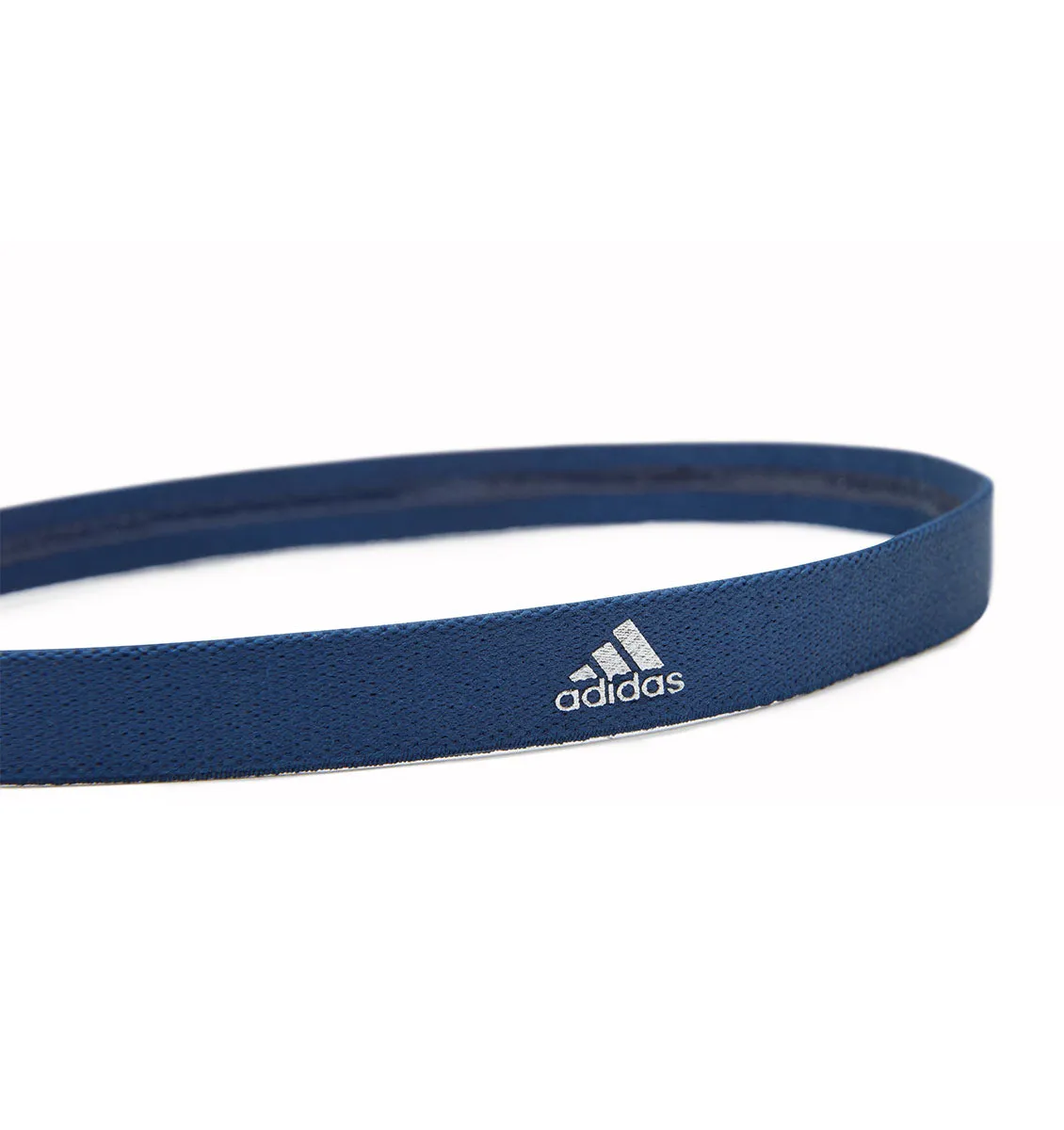adidas Sports Hair Bands - Metallic Grey/Blue/Burgundy (3 Pack)