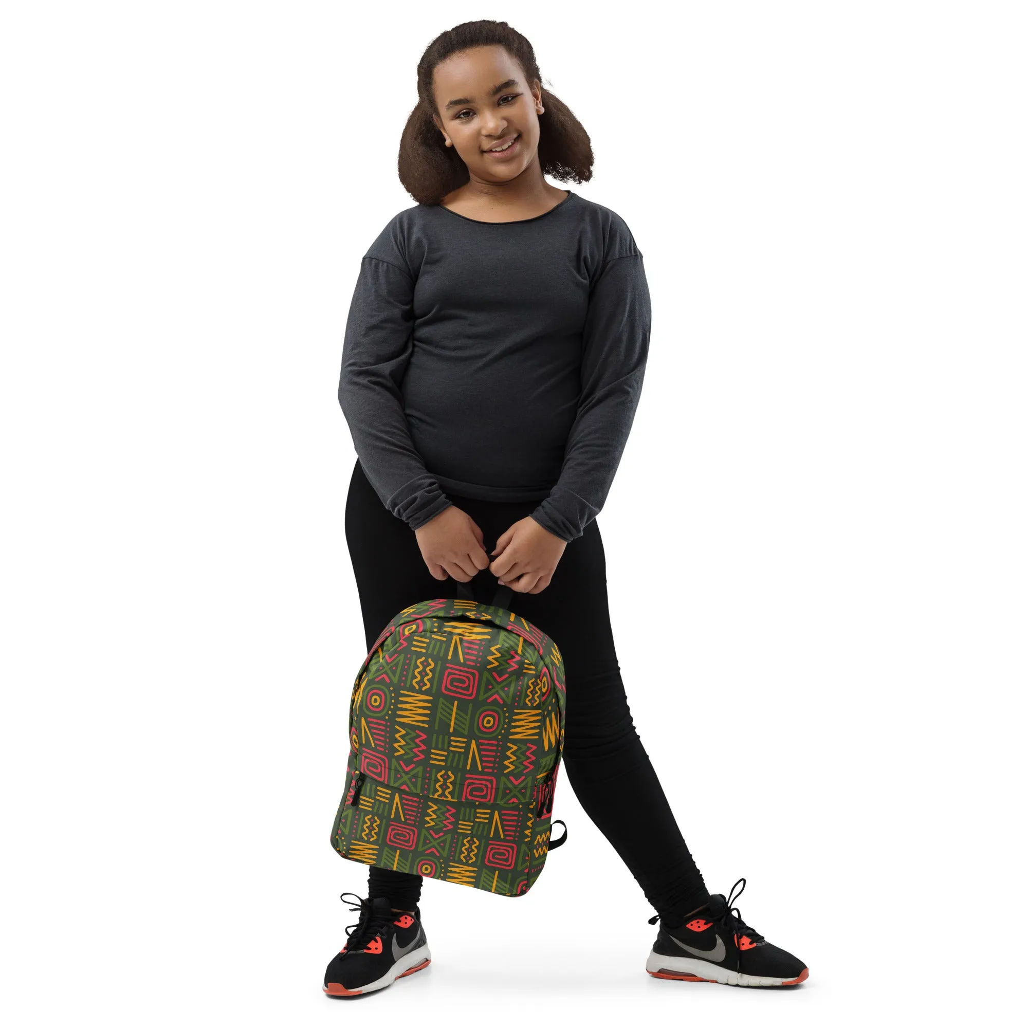 African Print Backpack