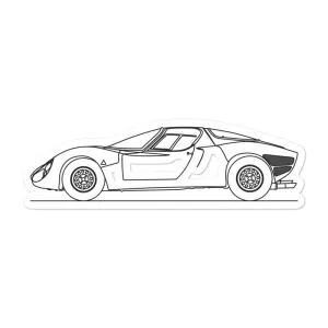Alfa Romeo 33 Stradale Outline Sticker