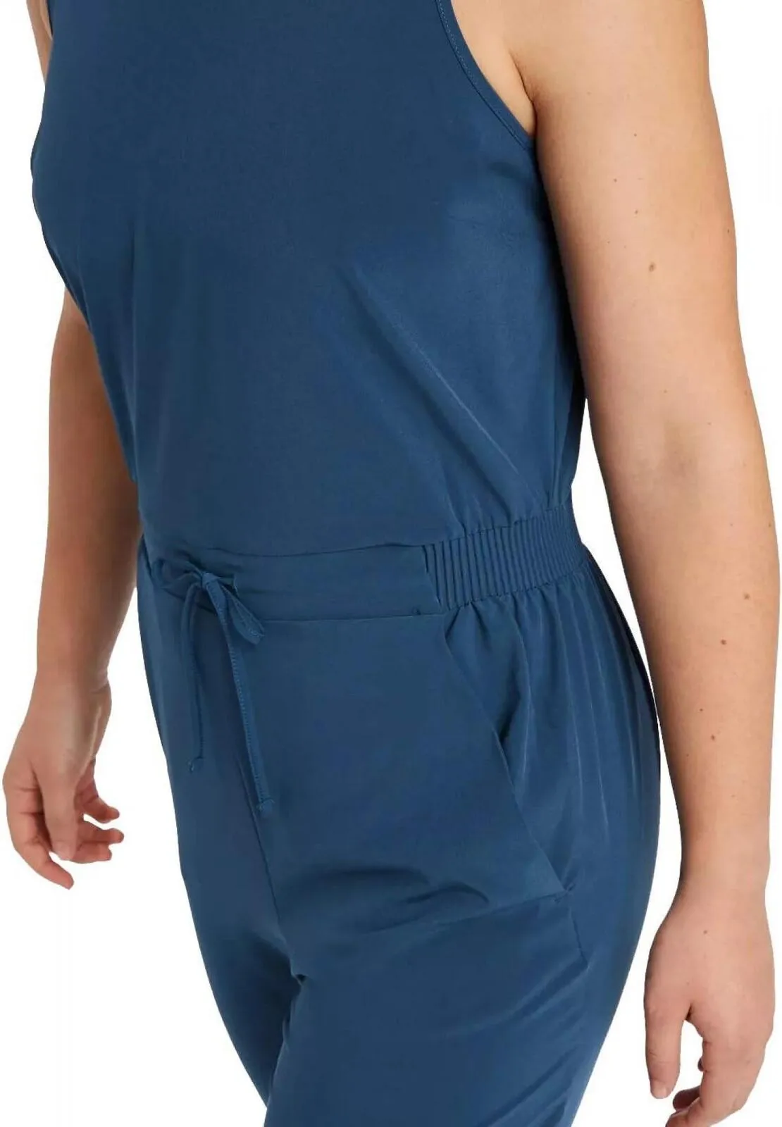 All In Motion Women's Stretch Woven Jumpsuit - 77283346 Blue S