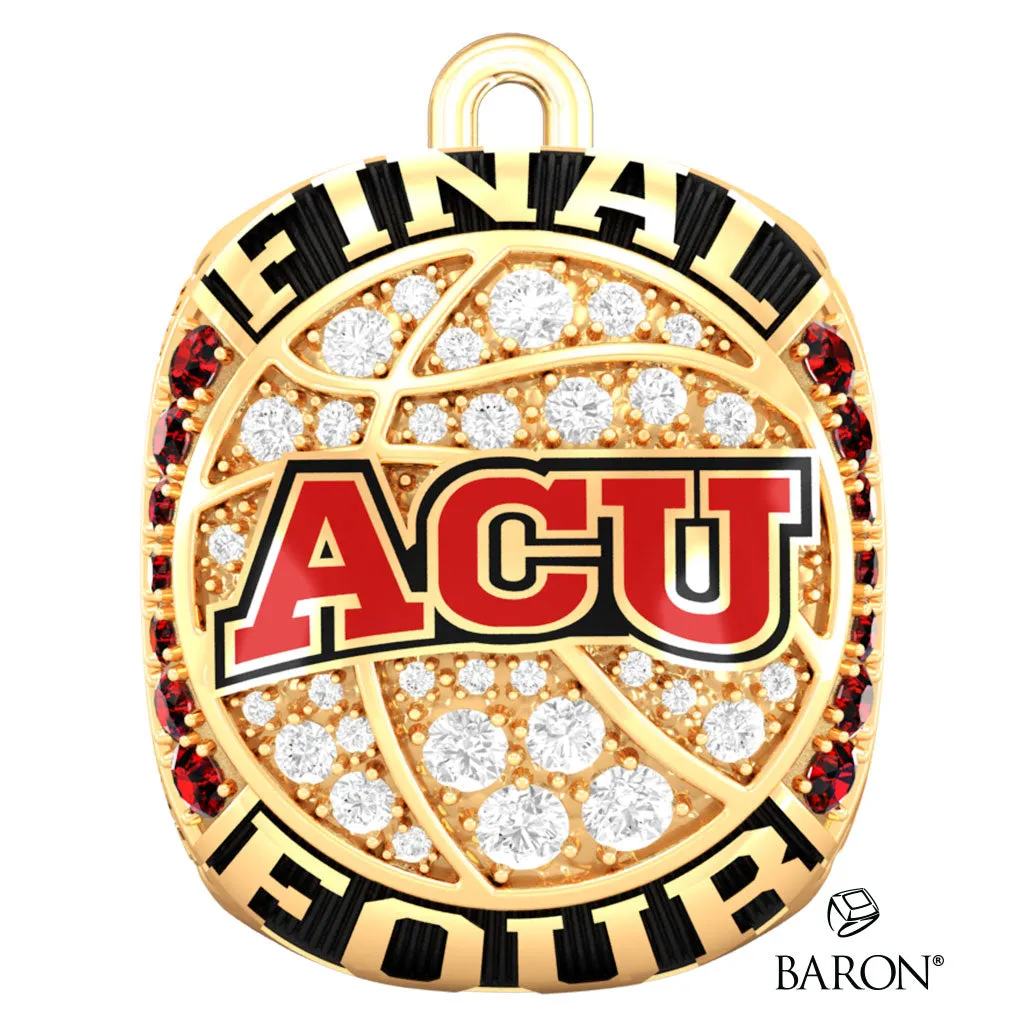 Arizona Christian Mens Basketball 2022 Championship Ring Top Pendant - Design 1.3