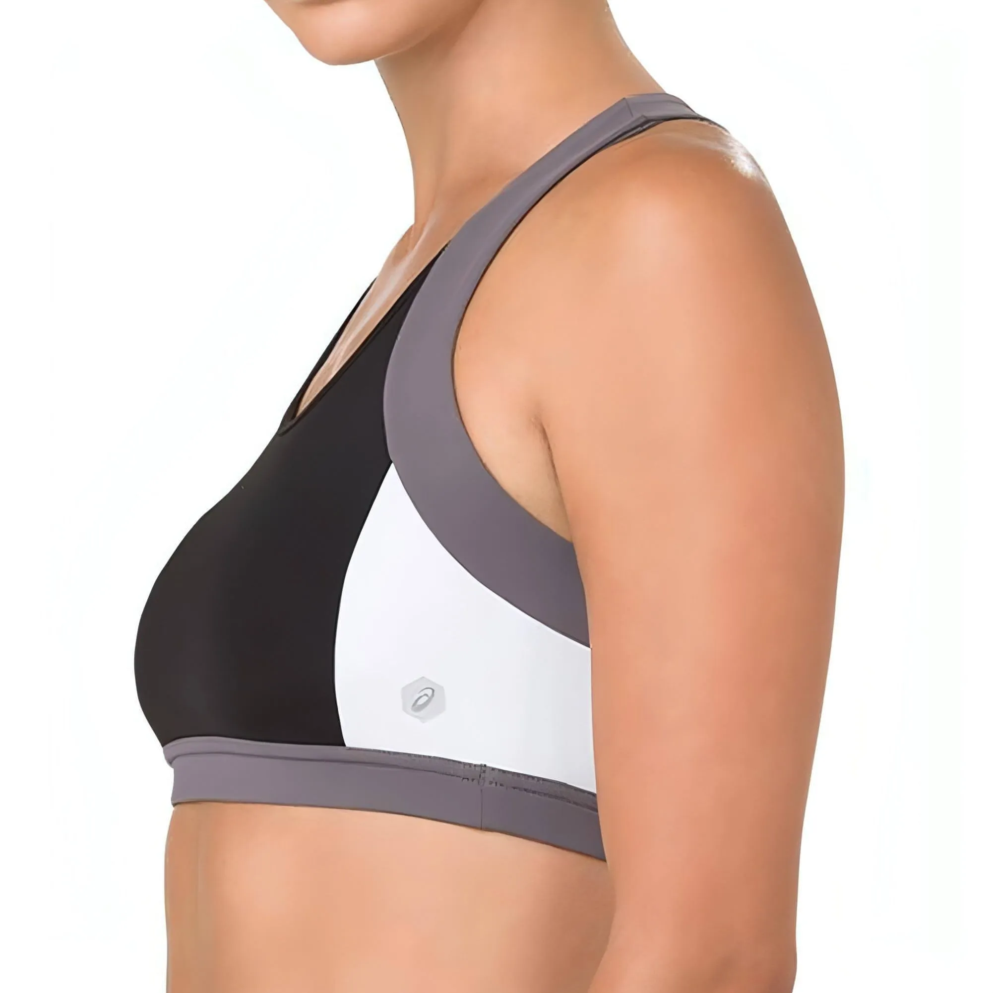 Asics Colour Block 2 Womens Sports Bra - Black