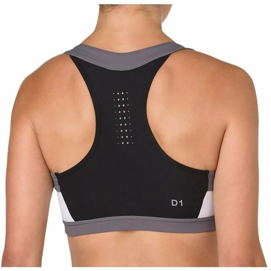 Asics Colour Block 2 Womens Sports Bra - Black