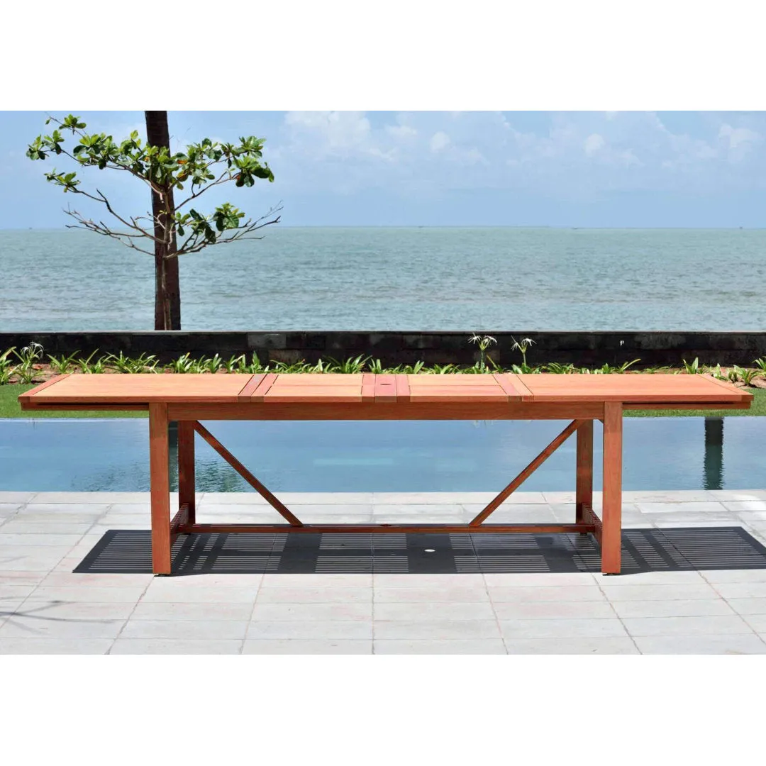 Askey Rectangular 12 - Person 118" Long Dining Set Wade Logan® Color: Dark Wood
