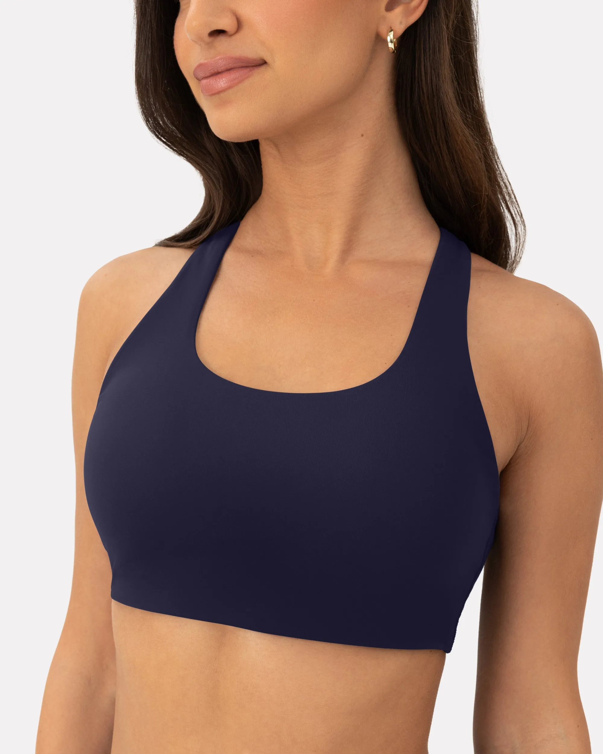 Athleisure Strappy Scoop High-Support Sports Bra
