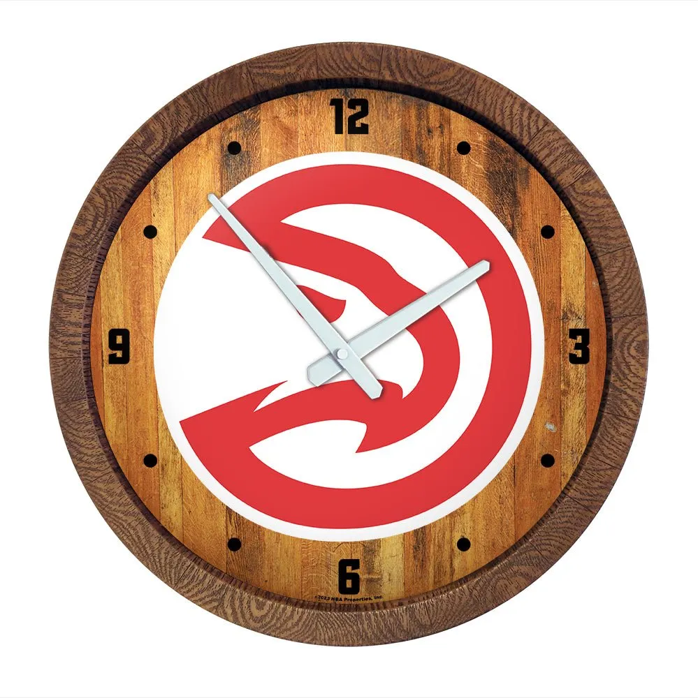Atlanta Hawks: "Faux" Barrel Top Clock
