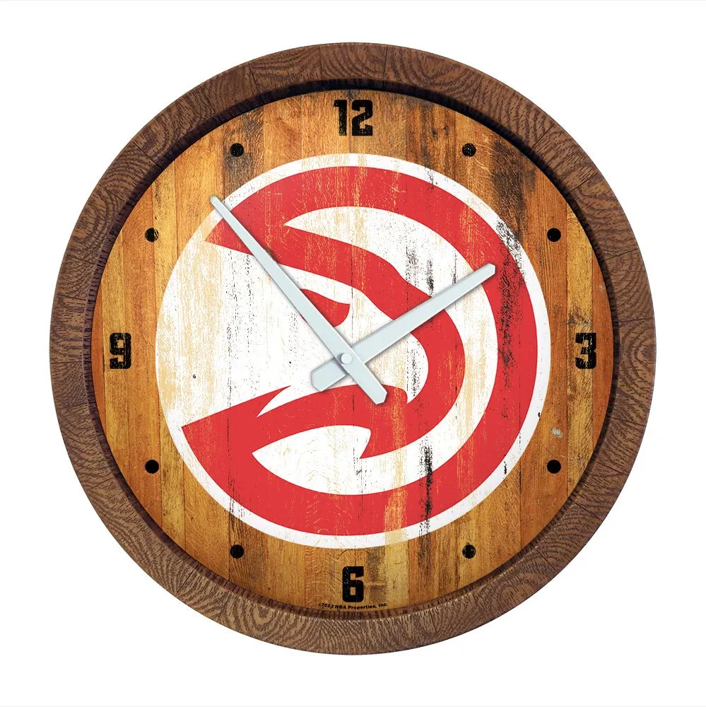 Atlanta Hawks: "Faux" Barrel Top Clock