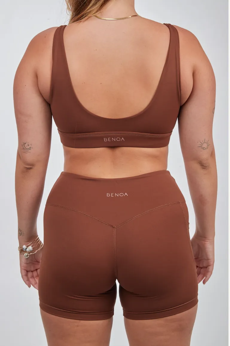 B23 SPORTS BRA-CACAO