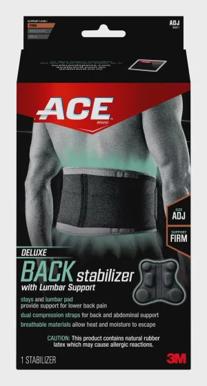 Back Stabilizer with Lumbar Support, Adjustable Brace