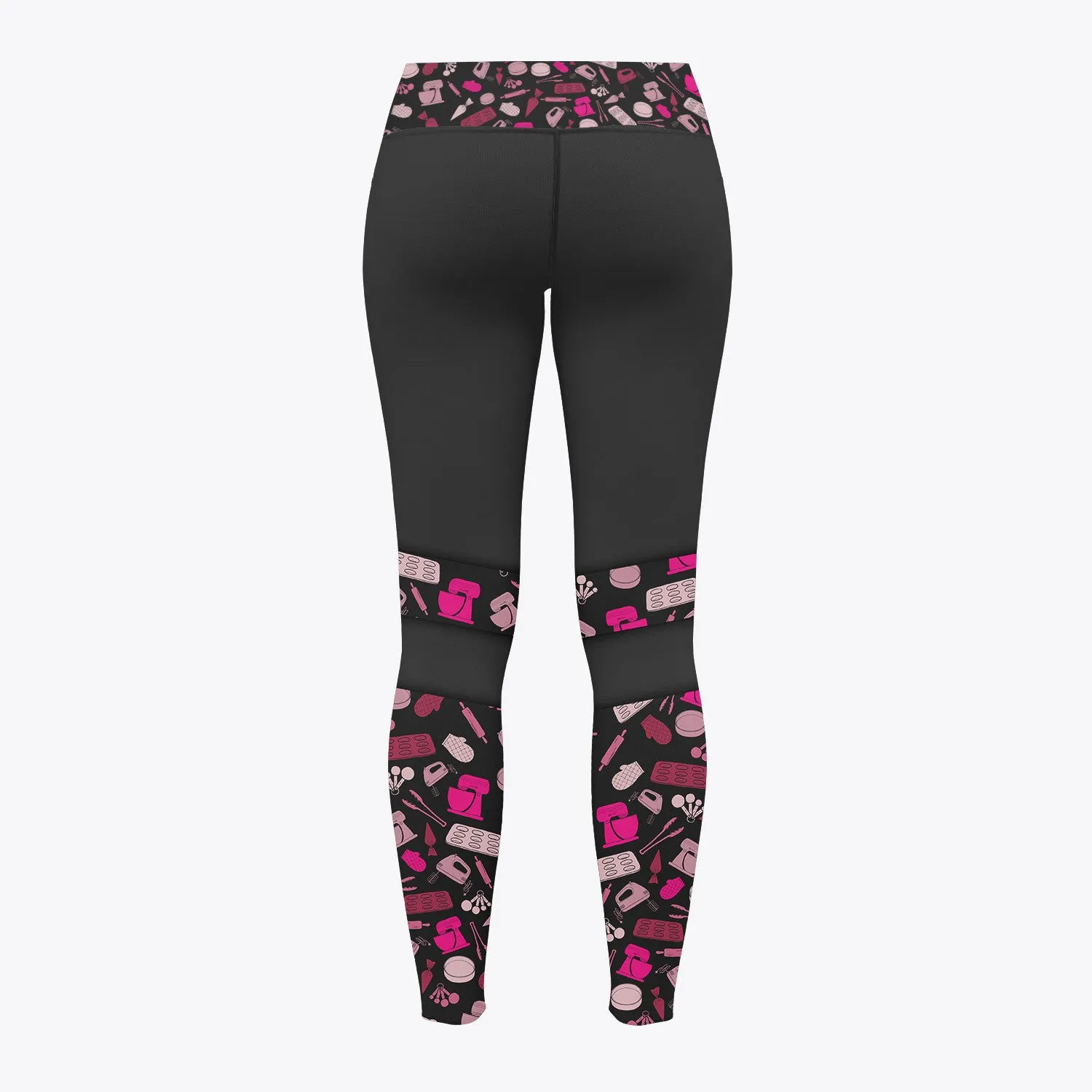 Baker Legging Baking Tools Pattern Legging Cake Lover Legging