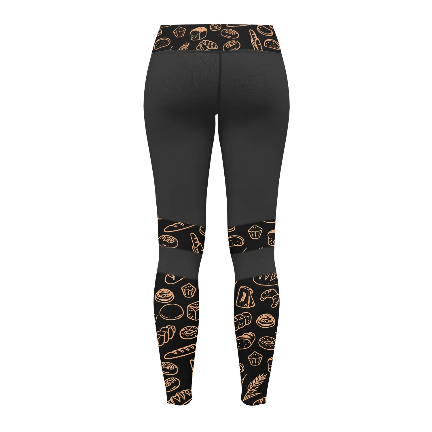 Baker Legging Baking Tools Pattern Legging Cake Lover