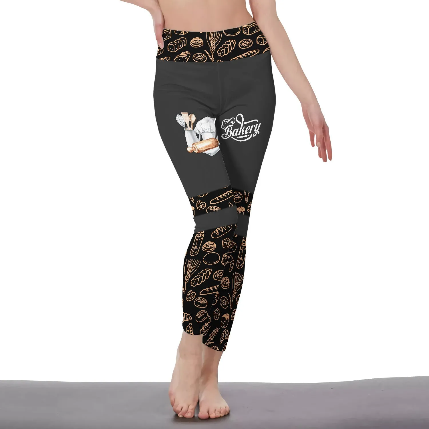 Baker Legging Baking Tools Pattern Legging Cake Lover