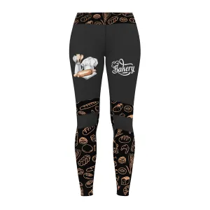 Baker Legging Baking Tools Pattern Legging Cake Lover