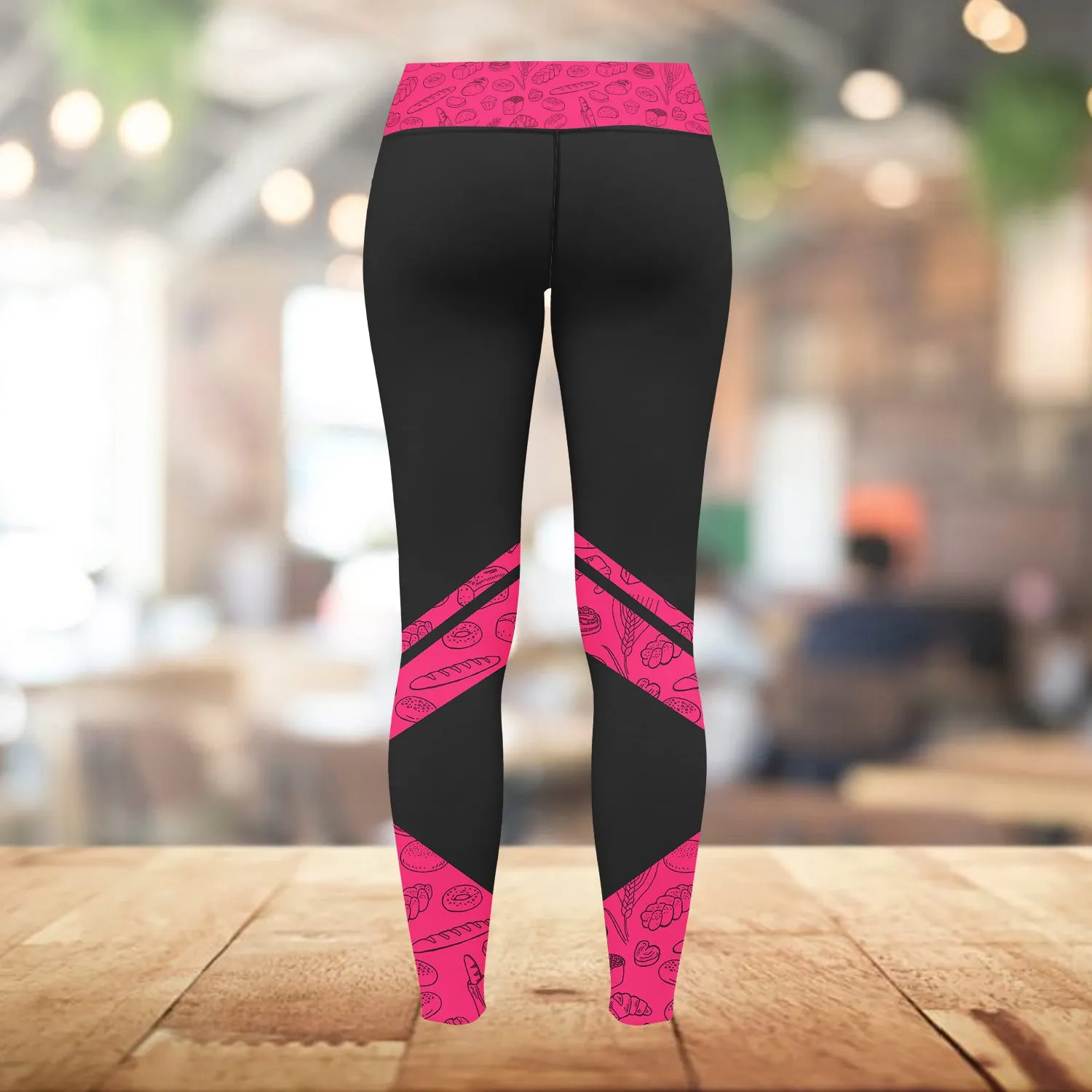 Baking Supplies, Baker, Bakery Chef Legging Bakery Pattern 3D Legging 06