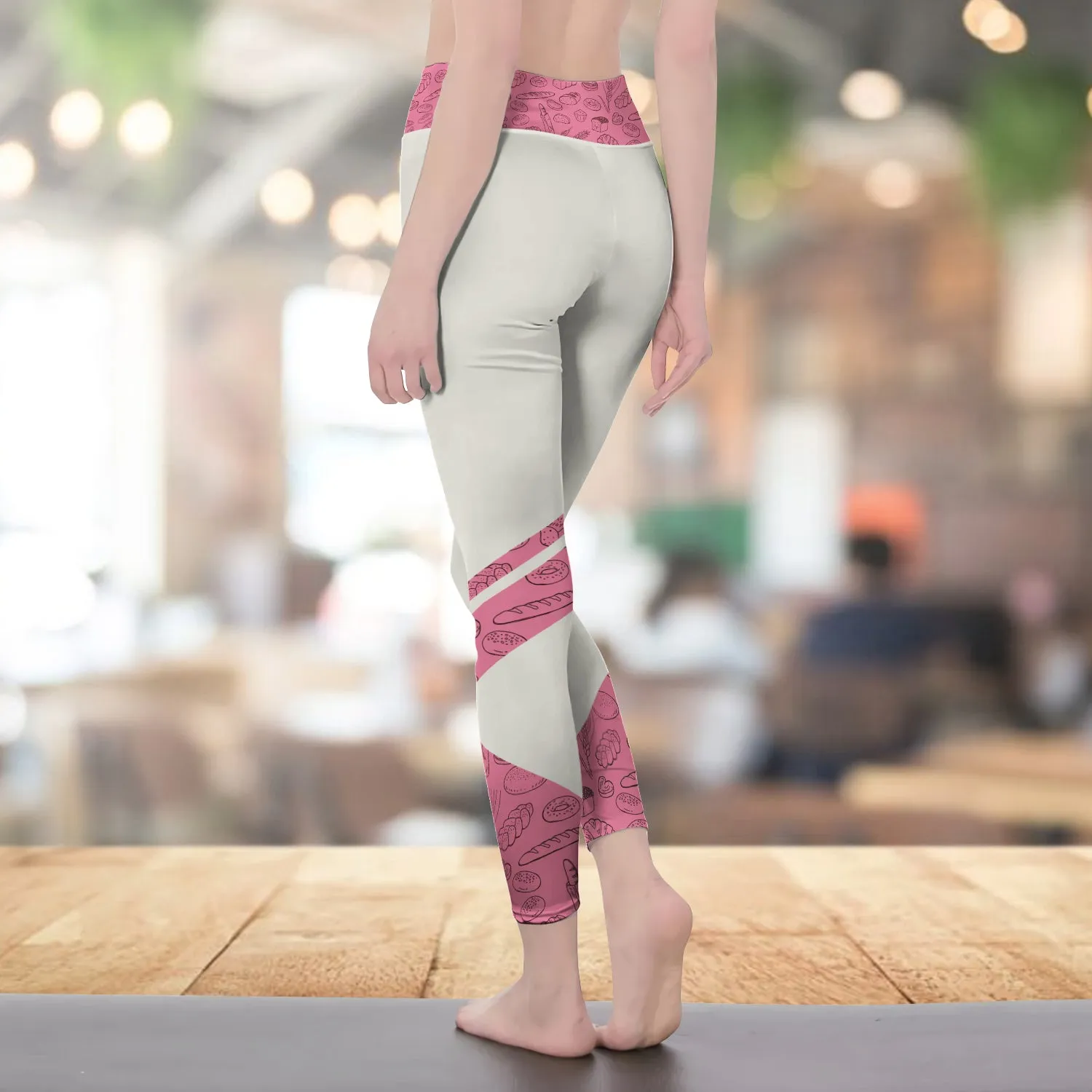 Baking Supplies, Baker, Bakery Chef Legging Bakery Pattern 3D Legging 08