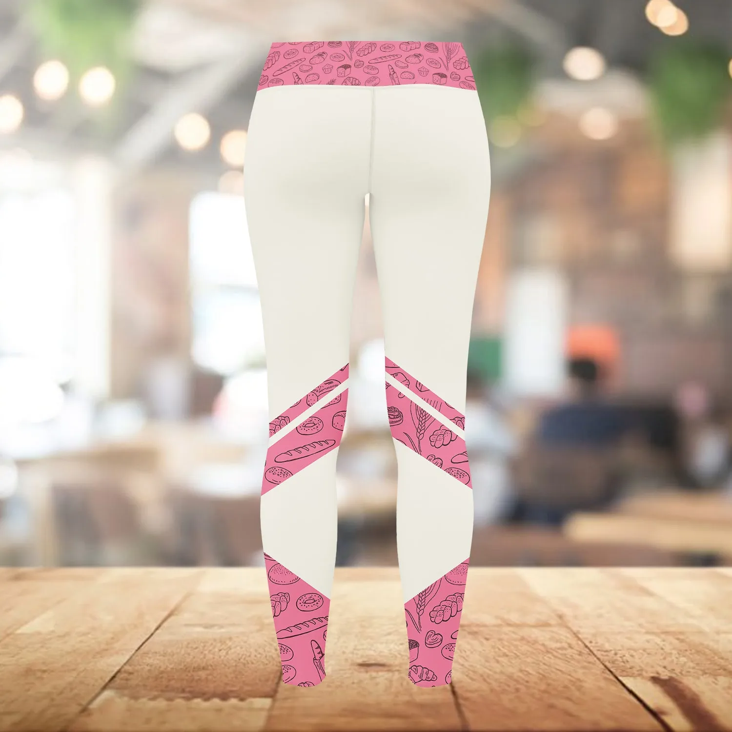 Baking Supplies, Baker, Bakery Chef Legging Bakery Pattern 3D Legging 08