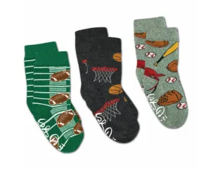 Baseball, Basketball and Football Socks 3-Pack