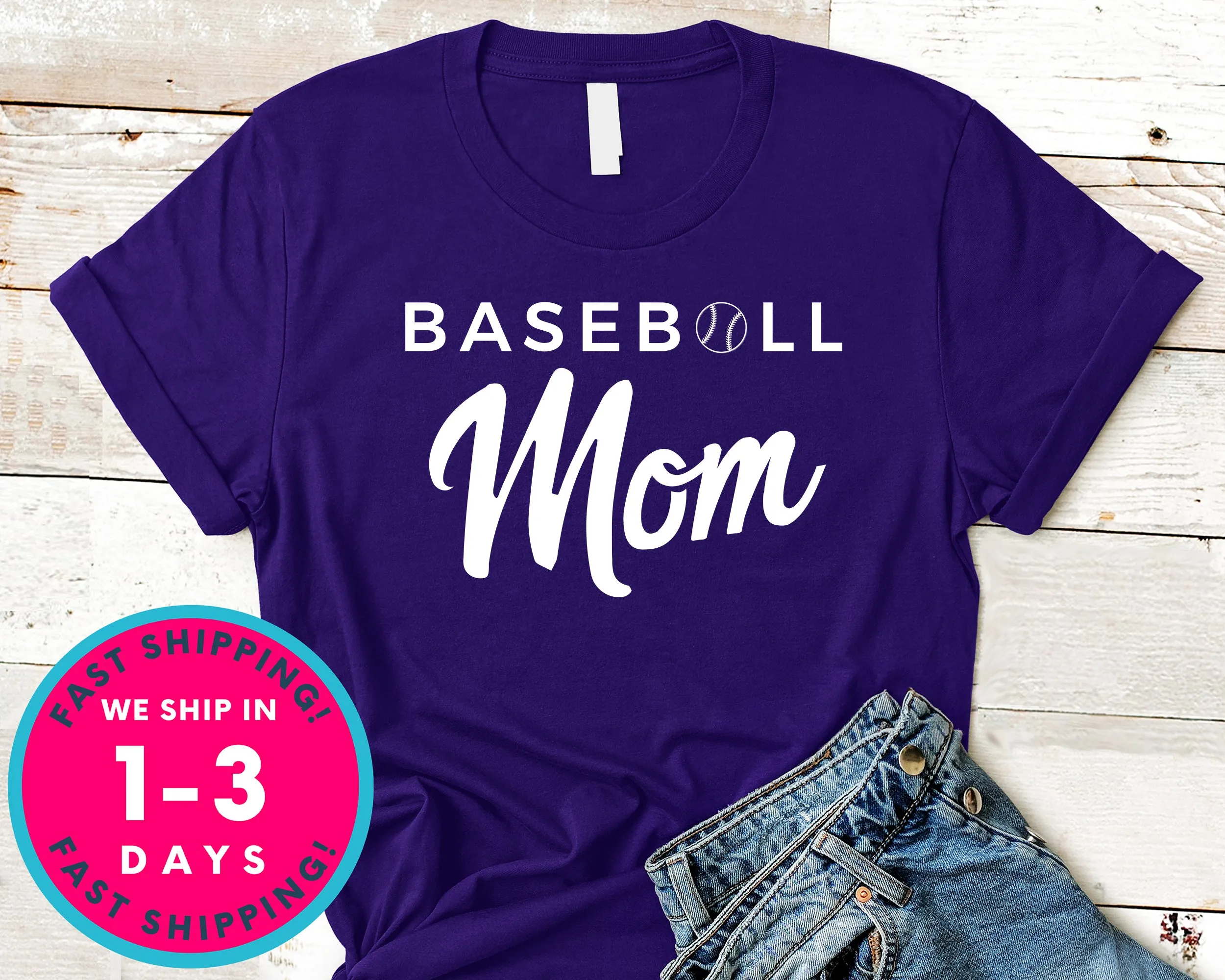 Baseball Mom T-Shirt - Sports Shirt