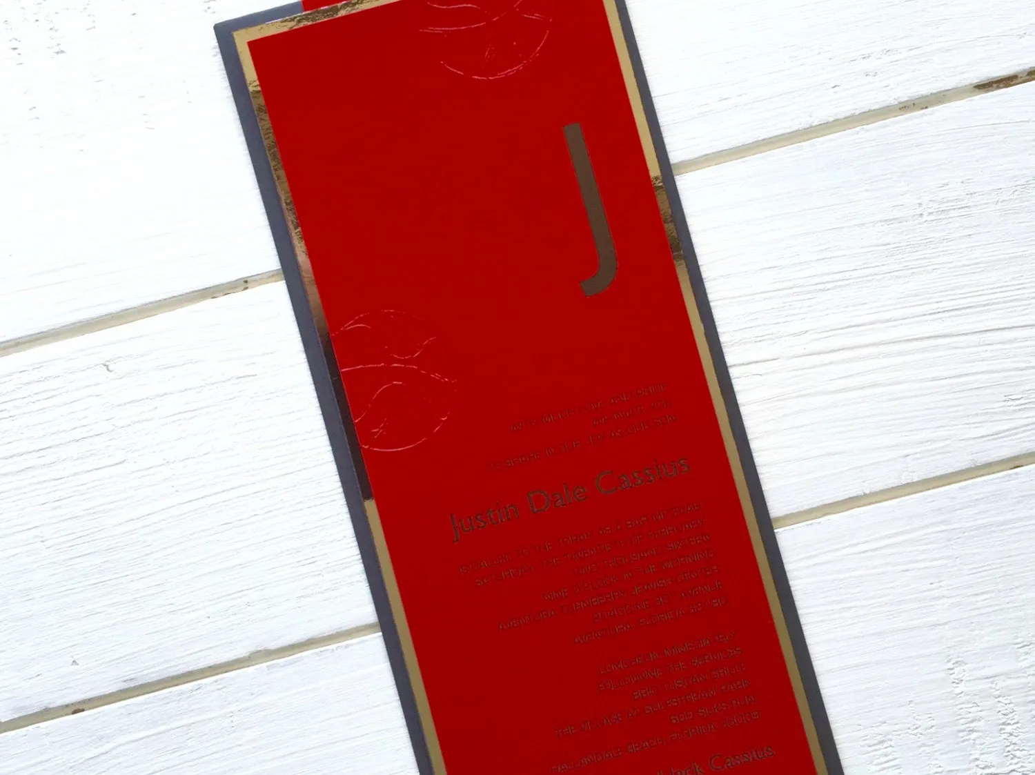 Basketball Bar Mitzvah Invitation