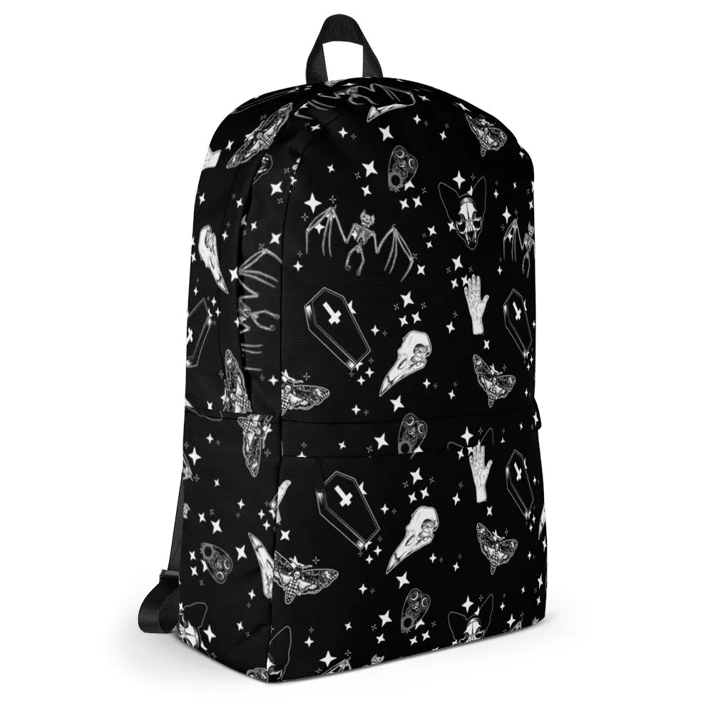 Bats, Cats, Skulls Oh My / Goth Pattern Backpack