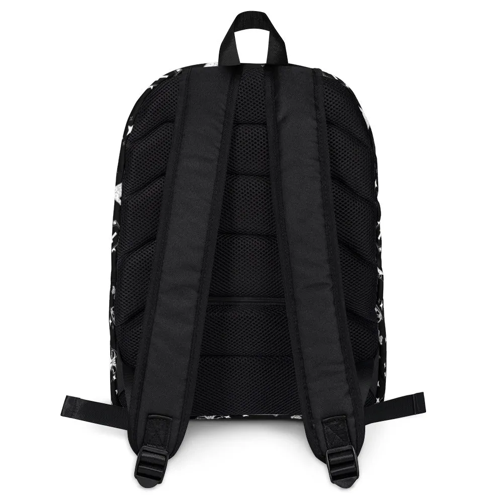 Bats, Cats, Skulls Oh My / Goth Pattern Backpack